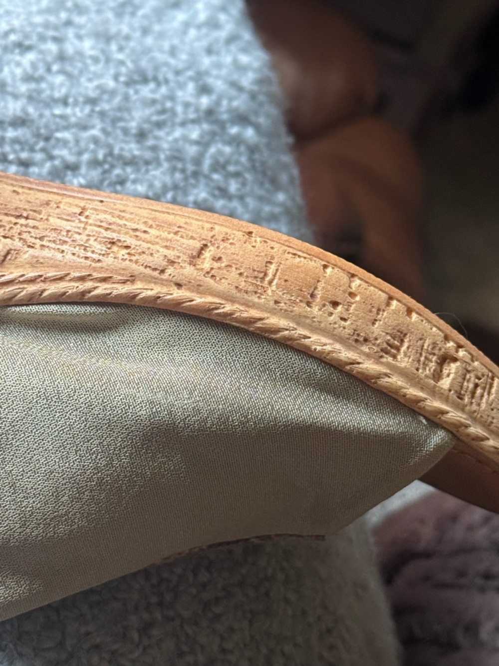 Italian Shoemakers Metallic Slip-On Sandal with Tan Footbed - Picture 8 of 11